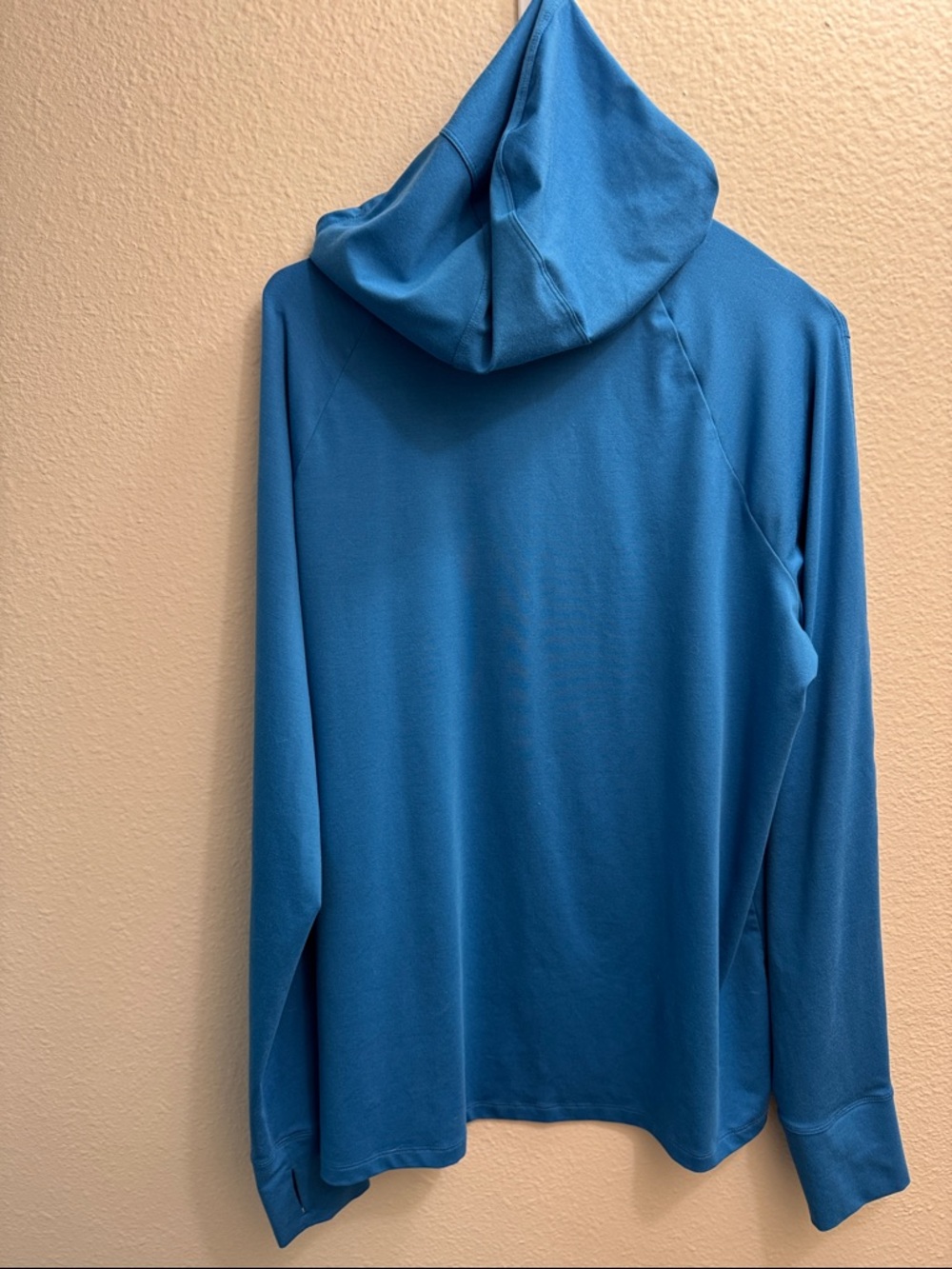 REI Co-op Men's L Blue Hooded Performance Shirt - Picture 4 of 4